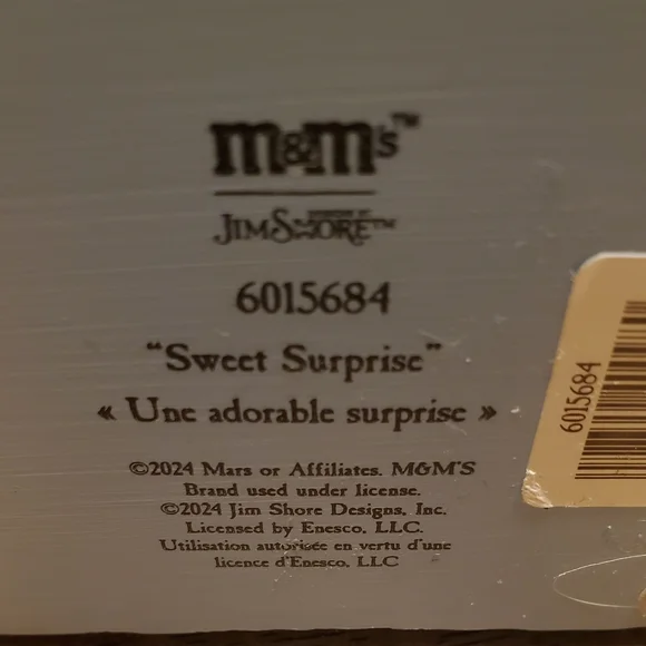Jim Shore M&M'S,  Purple Character, "Sweet Surprise,"  6015684, Figure NWT!! - Picture 6 of 6